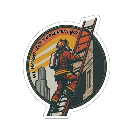 BASEMENT FIRE STICKER